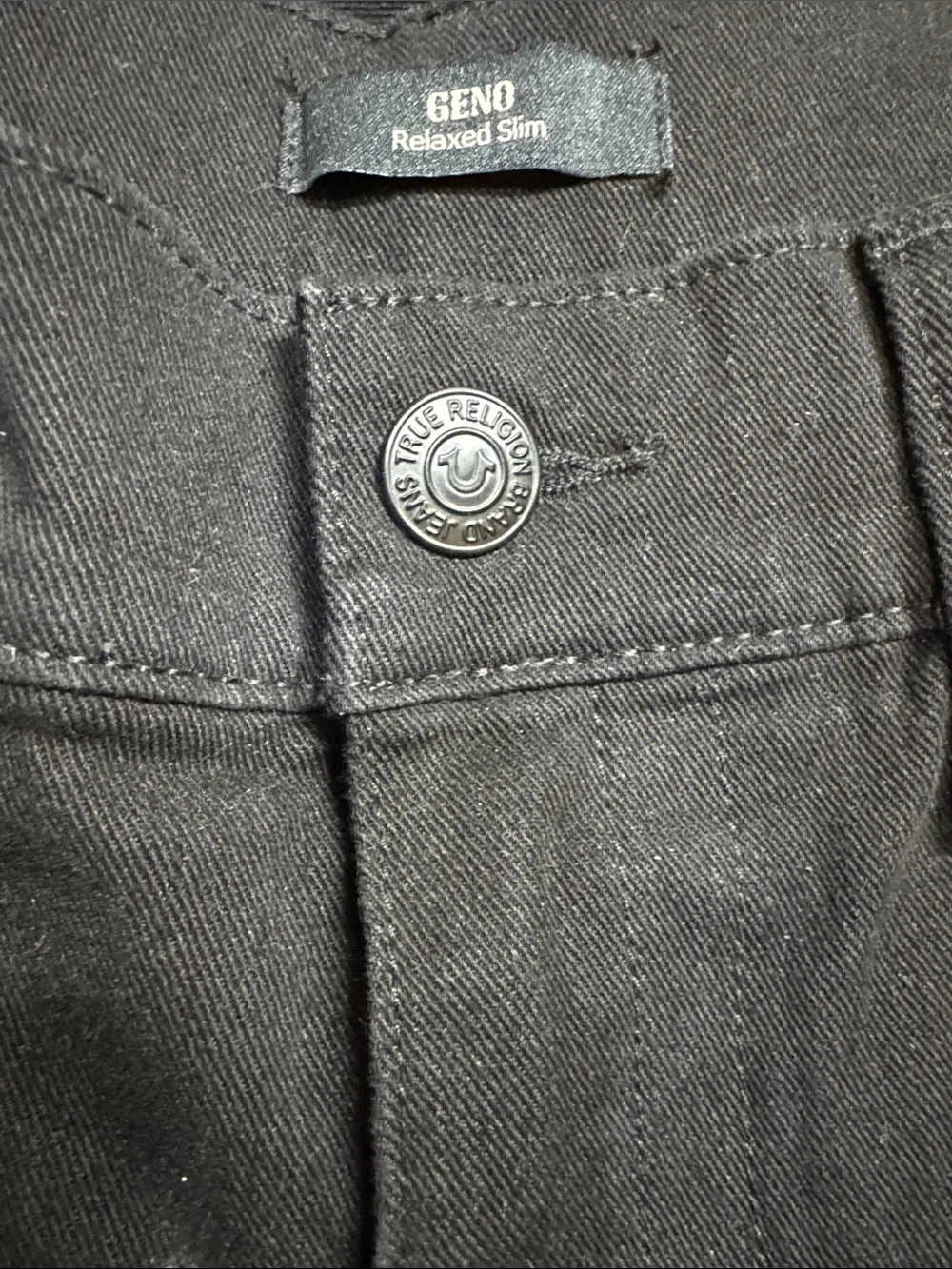 True Religion Men’s Black Slim Straight Jeans